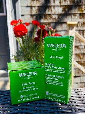 Weleda Skin Food Body Butter 5oz + Ultra-Rich Cream 2.5oz Bundle NWT